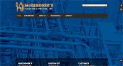 Desktop Screenshot of mckendreesplumbing.com